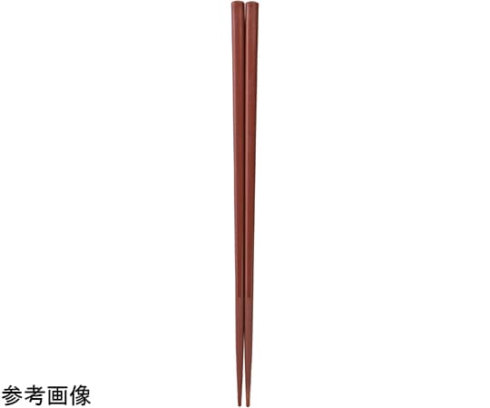福井クラフト PBT22.5cm 四角無地箸 茶OM 90030250 1個（ご注文単位1個）【直送品】