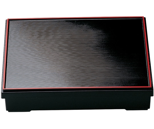 福井クラフト 9寸 千筋松花堂 黒天朱(親蓋) 21061634 1個（ご注文単位1個）【直送品】