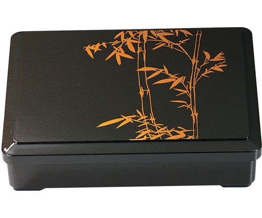 福井クラフト DX9寸 長手弁当梨地竹(親蓋) 24021014 1個（ご注文単位1個）【直送品】