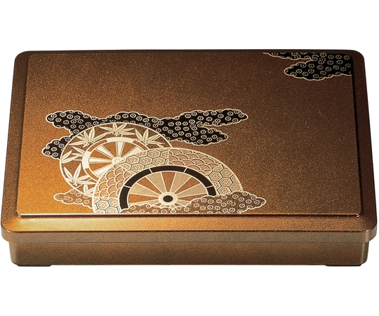 福井クラフト DX9寸 長手弁当御所車(親蓋) 24021004 1個（ご注文単位1個）【直送品】