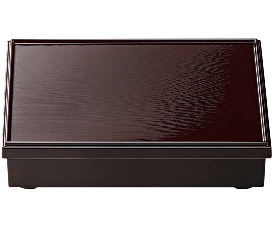 福井クラフト 9寸 長手共仕切弁当 新溜内朱 21006570 1個（ご注文単位1個）【直送品】