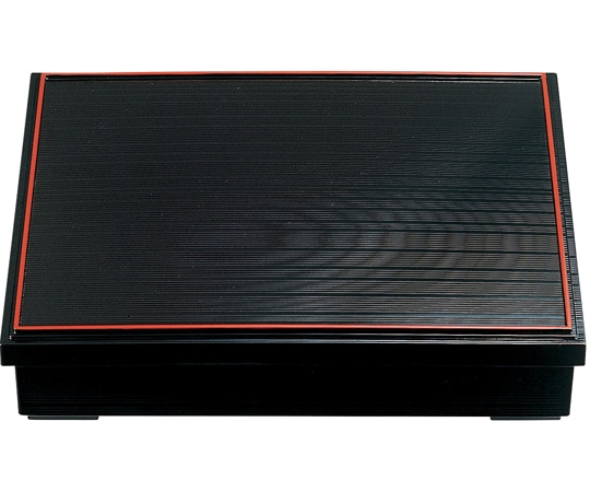 福井クラフト 尺1 乱筋松花堂 黒天朱(蓋親 24080090 1個（ご注文単位1個）【直送品】