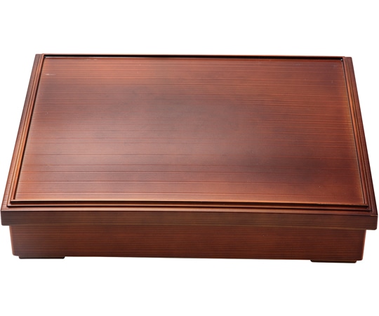 福井クラフト 尺1 乱筋松花堂 ブラウン(蓋親 23214870 1個（ご注文単位1個）【直送品】