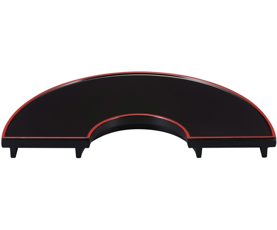 福井クラフト 扇子皿 黒天朱 50028765 1個（ご注文単位1個）【直送品】