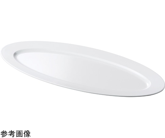 福井クラフト メラミン 71cm 小判盛皿 ホワイト 51353980 1個（ご注文単位1個）【直送品】