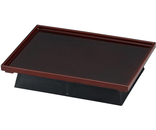 福井クラフト 長角高台盛器 漆調溜 51272340 1個（ご注文単位1個）【直送品】