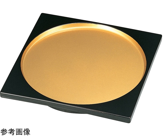 福井クラフト 7寸 満月皿 金パール渕黒 51015720 1個（ご注文単位1個）【直送品】