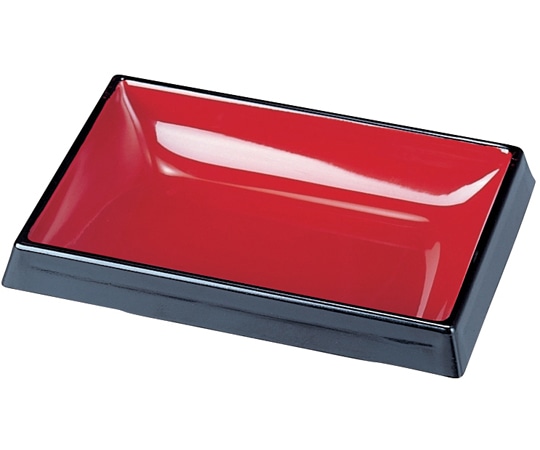 福井クラフト 3寸 長角タレ入 朱渕黒 51037820 1個（ご注文単位1個）【直送品】