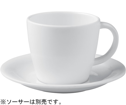 福井クラフト コーヒーカップ(L)ホワイト 83361420 1個（ご注文単位1個）【直送品】