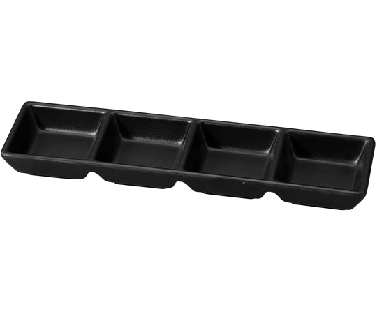 福井クラフト メラミン 28.3 四ッ切長皿 黒マット 75005850 1個（ご注文単位1個）【直送品】