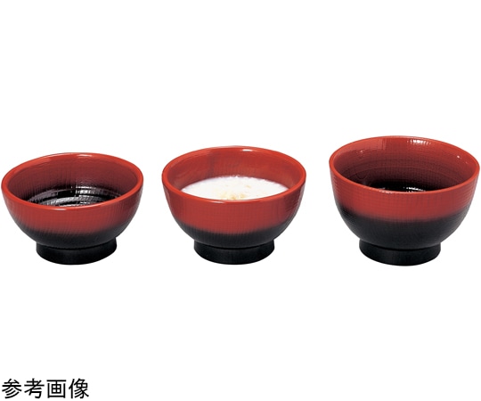 福井クラフト 耐A 長寿木目丼 朱ボカシ大H90 21080110 1個(ご注文単位1個)【直送品】