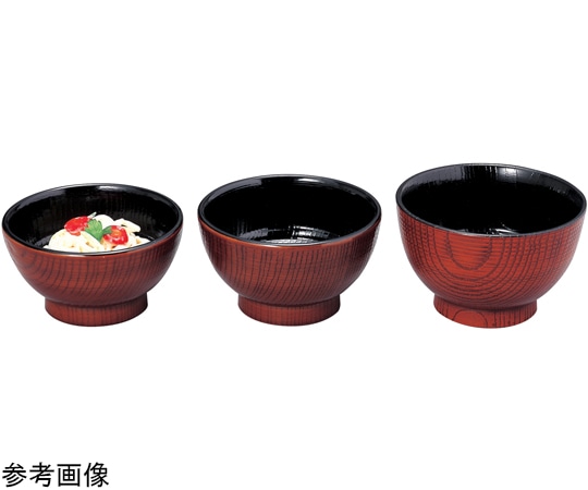 福井クラフト 耐A 長寿木目丼 栃内黒中H80 12017330 1個(ご注文単位1個)【直送品】