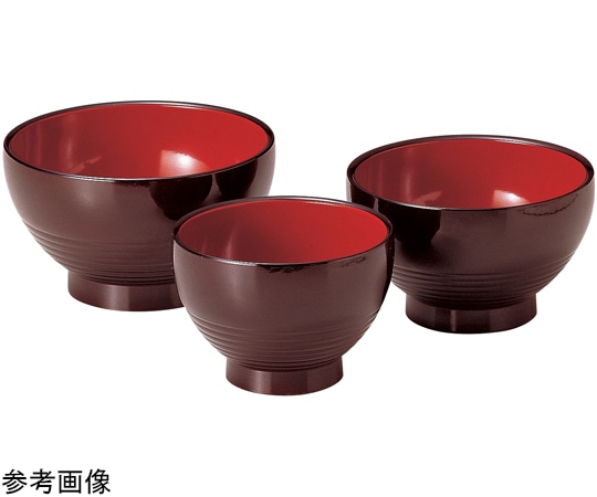 福井クラフト 耐A4.3寸 大福鉢 溜内朱 30004350 1個(ご注文単位1個)【直送品】