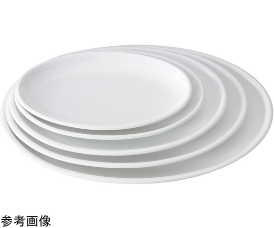 福井クラフト メラミン 27.8 雅楕円多用皿 白グロス 75005940 1個（ご注文単位1個）【直送品】