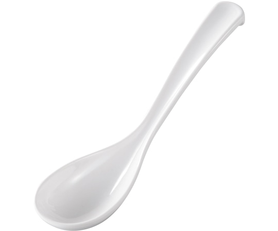 福井クラフト メラミン 17.1 雅鶴首スプーン 白グロス 51025210 1個（ご注文単位1個）【直送品】