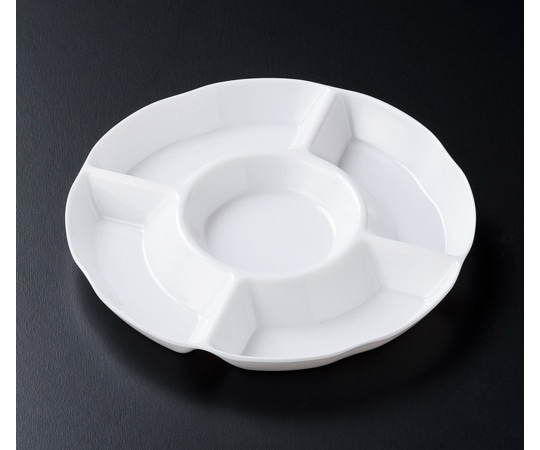 福井クラフト 9寸 篭用丸メラミン 白プレート 83361440 1個（ご注文単位1個）【直送品】