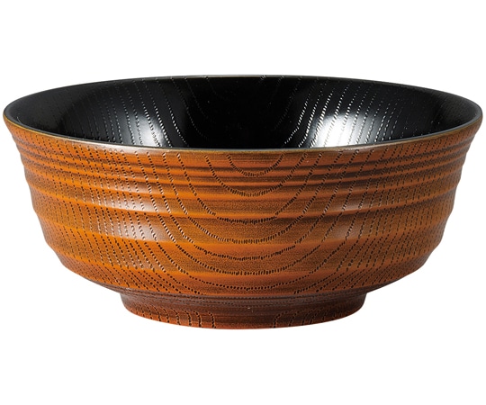 福井クラフト 超耐熱18.4千段 多用丼 栃内黒 30003495 1個（ご注文単位1個）【直送品】