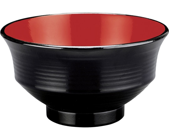 福井クラフト TA羽反筋天竜寺丼 黒内朱 33023420 1個（ご注文単位1個）【直送品】