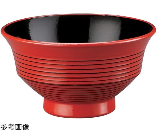 福井クラフト TA羽反筋天竜寺丼 朱研ぎ出し 33023460 1個（ご注文単位1個）【直送品】