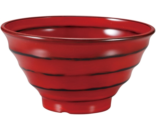 福井クラフト TA17cm 段付鉢 朱研ぎ出し(内外) 31082083 1個（ご注文単位1個）【直送品】