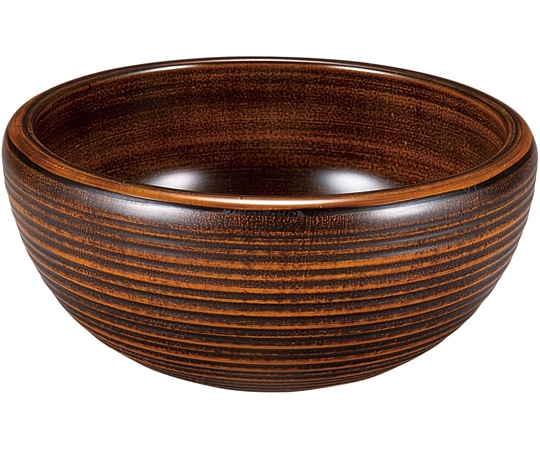 福井クラフト 5寸 千筋ナツメ鉢 総栃刷毛目 30045530 1個（ご注文単位1個）【直送品】