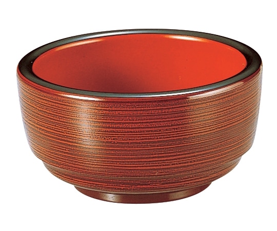 福井クラフト 4寸 がんこ深鉢 溜刷毛目内朱 38021900 1個（ご注文単位1個）【直送品】