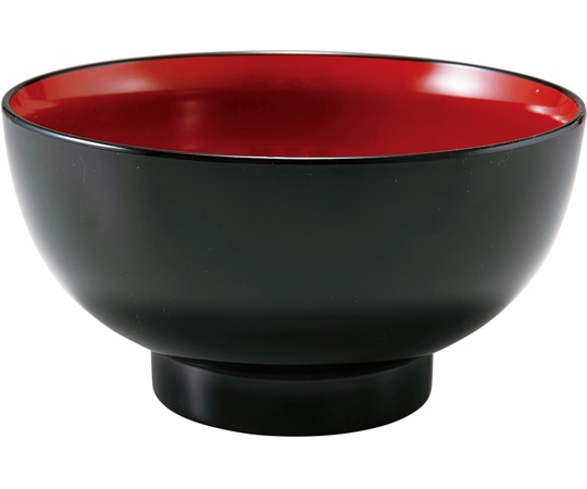 福井クラフト 5.6寸 うどん丼 黒内朱 45150830 1個（ご注文単位1個）【直送品】