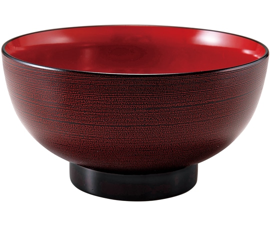 福井クラフト 5.6寸 うどん丼 溜はじき刷毛目 45150840 1個（ご注文単位1個）【直送品】