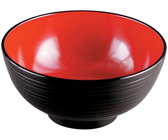 福井クラフト A6寸 千筋丼 黒内朱 33101460 1個（ご注文単位1個）【直送品】