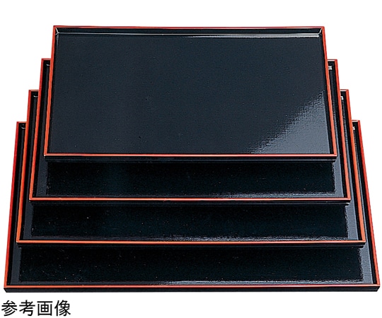 福井クラフト 尺2 布目盆 黒天朱SL 15020210 1個（ご注文単位1個）【直送品】