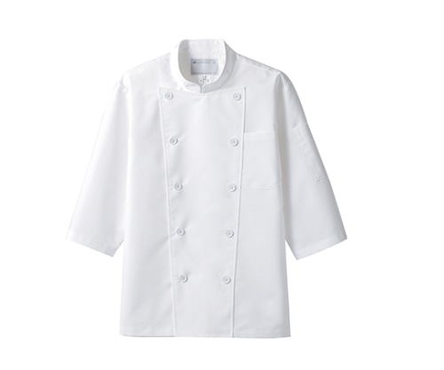住商モンブラン コックコート 男女兼用 7分袖 白 6-821 LL 1枚(ご注文単位1枚)【直送品】