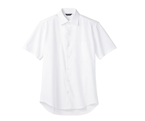 住商モンブラン シャツ メンズ 半袖 白 BF2572-2 L 1枚（ご注文単位1枚）【直送品】
