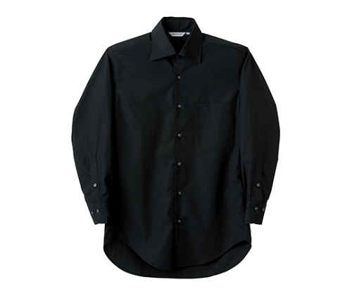 住商モンブラン シャツ 男女兼用 長袖 黒 BS2541-1 L 1枚（ご注文単位1枚）【直送品】