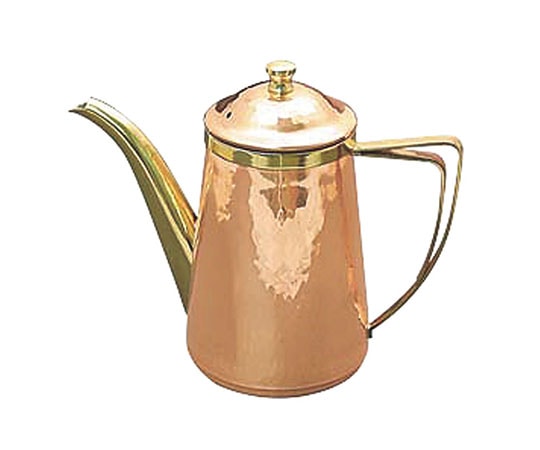 カンダ 銅槌目入コーヒーポット 5人用 159037 1個（ご注文単位1個）【直送品】