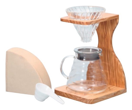 HARIO V60オリーブウッドスタンドセット VSS-1206-OV 1箱(ご注文単位1箱)【直送品】