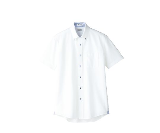 FACE メンズ吸汗速乾ニット半袖シャツ ブルー M FB5027M-7 M 1枚（ご注文単位1枚）【直送品】