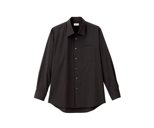 FACE メンズ開襟長袖シャツ ブラック L FB5043M-16 L 1枚（ご注文単位1枚）【直送品】