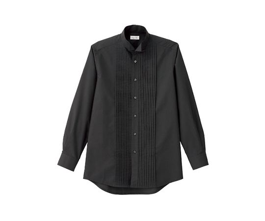 FACE メンズピンタックウイングシャツ ブラック L FB5045M-16 L 1枚（ご注文単位1枚）【直送品】