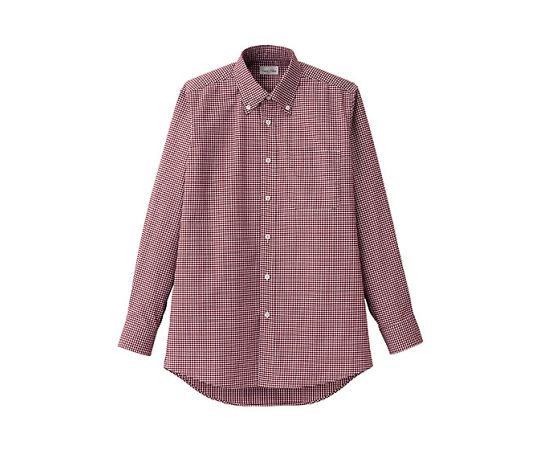 FACE メンズボタンダウン長袖シャツ レッド 5L FB5047M-3 5L 1枚（ご注文単位1枚）【直送品】