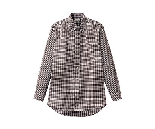 FACE メンズボタンダウン長袖シャツ ブラウン L FB5047M-5 L 1枚（ご注文単位1枚）【直送品】