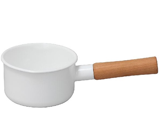 アズワン ミルクパン 12cm ホワイト CL-12M W 1個（ご注文単位1個）【直送品】