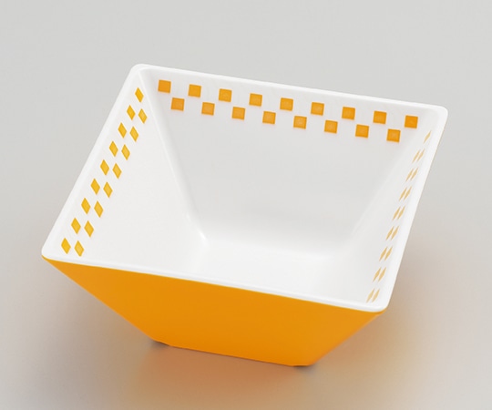 エンテック スクエアボウル 10 黄 CH-10Y 1個（ご注文単位1個）【直送品】