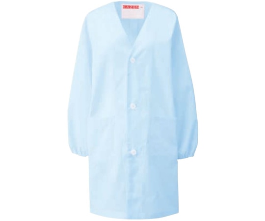 KAZEN 給食衣(シングル型) サックス 10号 397-91 10 1枚(ご注文単位1枚)【直送品】