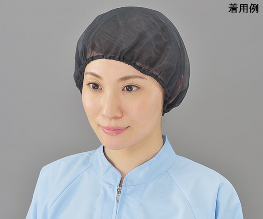 ホワイトマックス ヘアーネット キャッピー 1-3 黒 200枚入  1ケース（ご注文単位1ケース）【直送品】
