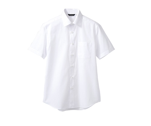 住商モンブラン シャツ 男女兼用 半袖 白 BS2582-2 4L 1枚（ご注文単位1枚）【直送品】