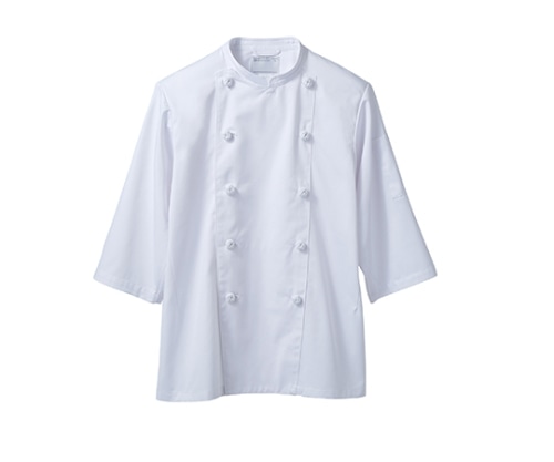 住商モンブラン コックコート男女兼用7分袖 白 TC6623-2 L 1枚（ご注文単位1枚）【直送品】