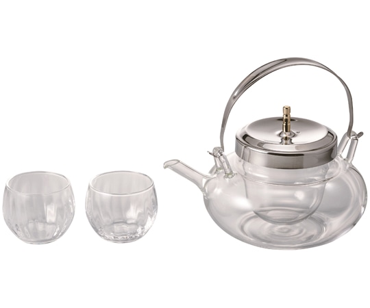 HARIO 丸地炉利・グラスセット IDXG-8004-MSV 1式（ご注文単位1式）【直送品】