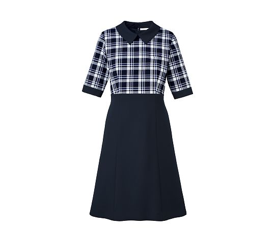 BONCIERGE ワンピース ネイビーXブルー 5G BCO5707-38 5G 1枚（ご注文単位1枚）【直送品】