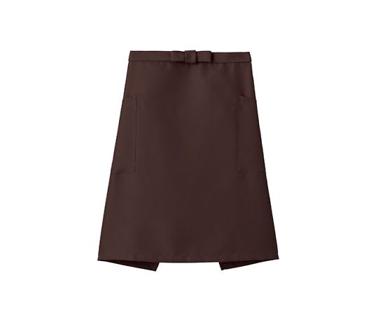 FACE ミドルエプロン ブラウン フリー FK7166-5 1枚（ご注文単位1枚）【直送品】