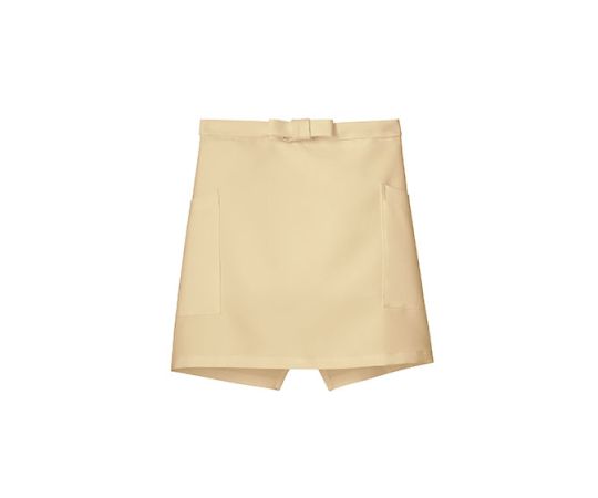 FACE ショートエプロン ベージュ フリー FK7167-1 1枚（ご注文単位1枚）【直送品】